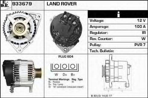 EDR 933679 - Генератор autospares.lv