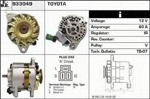 EDR 933049 - Генератор autospares.lv