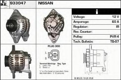 EDR 933047 - Генератор autospares.lv