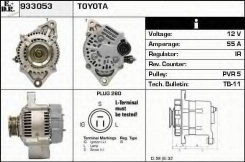 EDR 933053 - Генератор autospares.lv