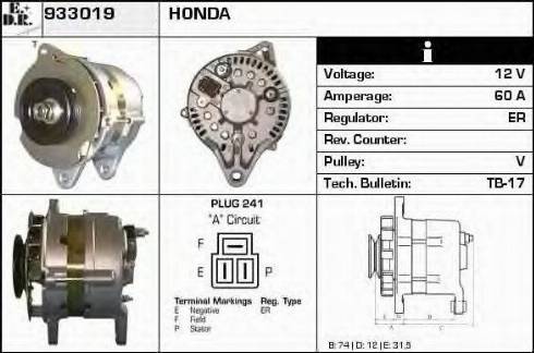 EDR 933019 - Генератор autospares.lv