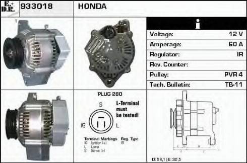 EDR 933018 - Генератор autospares.lv