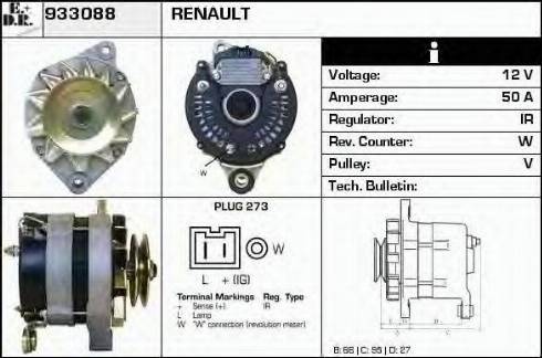 EDR 933088 - Генератор autospares.lv