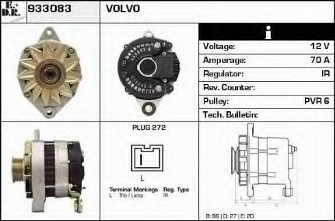 EDR 933083 - Генератор autospares.lv