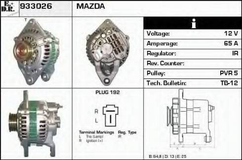 EDR 933026 - Генератор autospares.lv