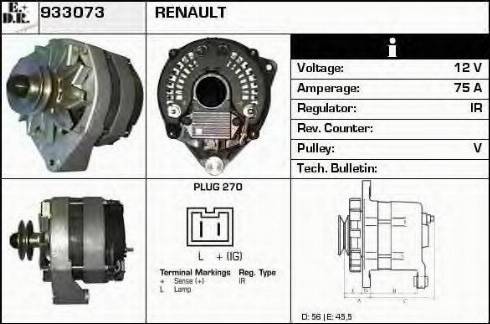 EDR 933073 - Генератор autospares.lv