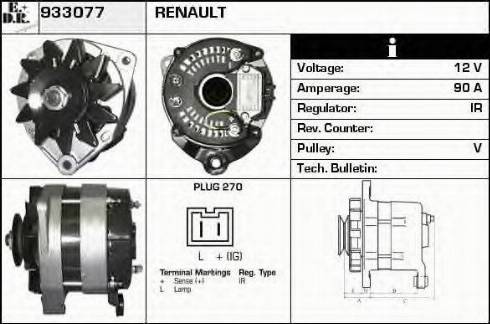 EDR 933077 - Генератор autospares.lv