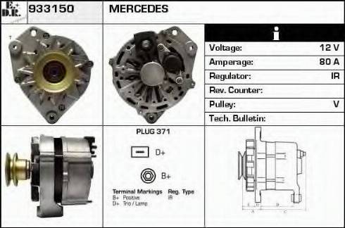 EDR 933150 - Генератор autospares.lv