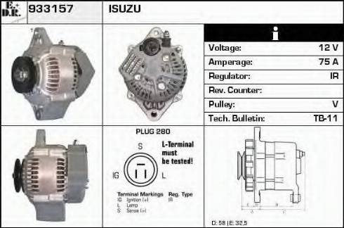 EDR 933157 - Генератор autospares.lv