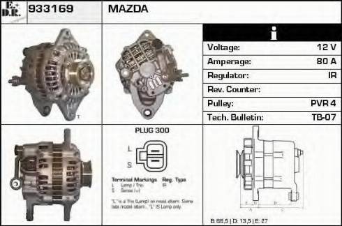 EDR 933169 - Генератор autospares.lv