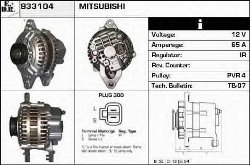 EDR 933104 - Генератор autospares.lv