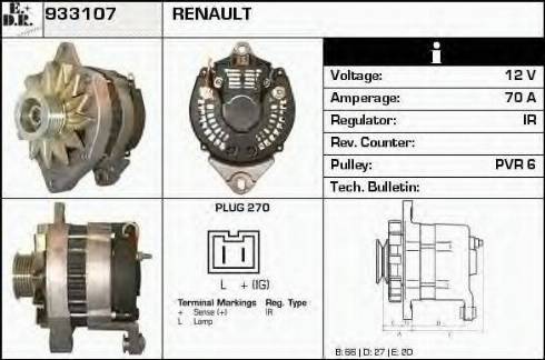 EDR 933107 - Генератор autospares.lv