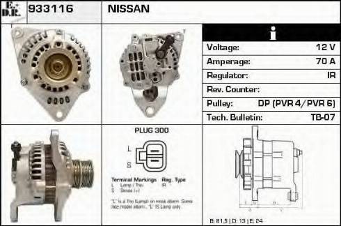 EDR 933116 - Генератор autospares.lv