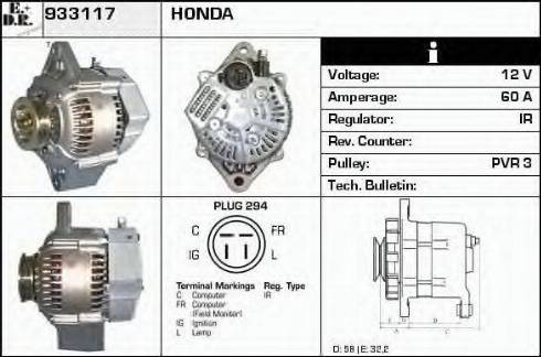 EDR 933117 - Генератор autospares.lv