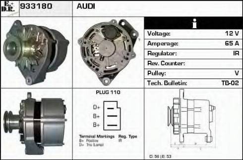 EDR 933180 - Генератор autospares.lv