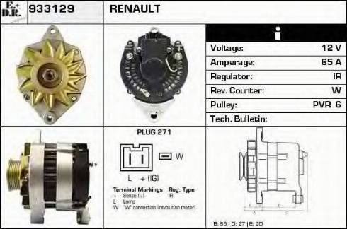 EDR 933129 - Генератор autospares.lv