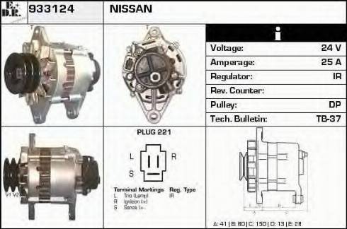 EDR 933124 - Генератор autospares.lv