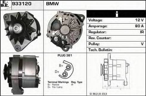 EDR 933120 - Генератор autospares.lv