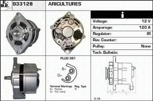 EDR 933128 - Генератор autospares.lv