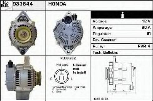 EDR 933844 - Генератор autospares.lv