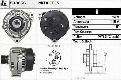 EDR 933866 - Генератор autospares.lv