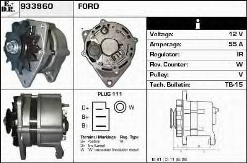 EDR 933860 - Генератор autospares.lv