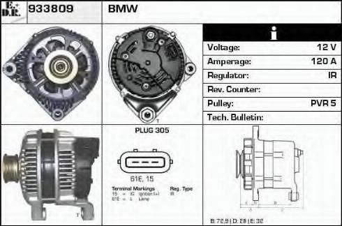 EDR 933809 - Генератор autospares.lv