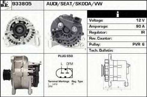 EDR 933805 - Генератор autospares.lv