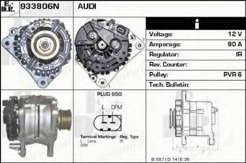 EDR 933806N - Генератор autospares.lv