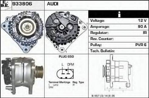 EDR 933806 - Генератор autospares.lv