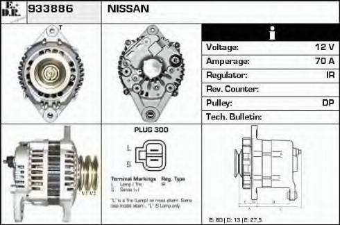 EDR 933886 - Генератор autospares.lv