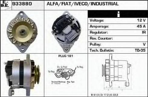 EDR 933880 - Генератор autospares.lv