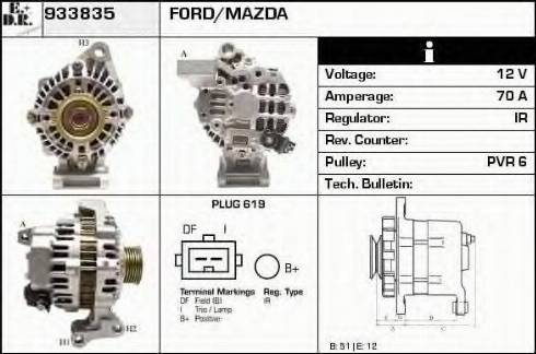 EDR 933835 - Генератор autospares.lv