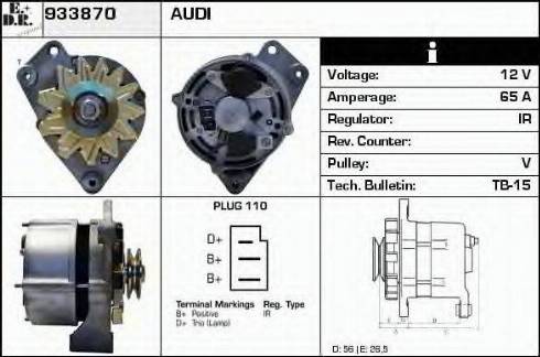 EDR 933870 - Генератор autospares.lv