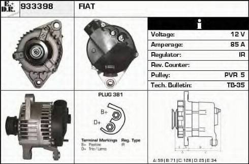 EDR 933398 - Генератор autospares.lv