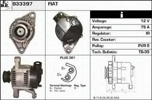 EDR 933397 - Генератор autospares.lv