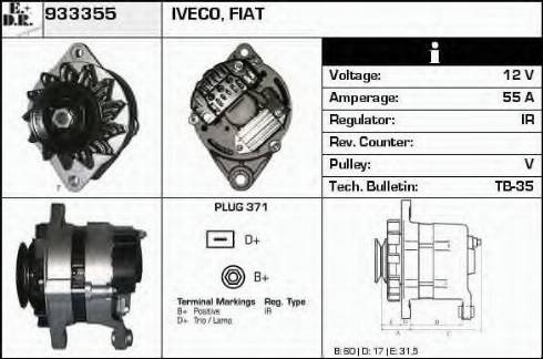 EDR 933355 - Генератор autospares.lv