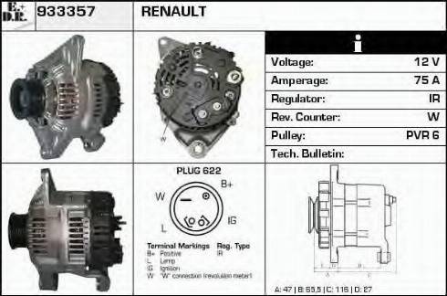 EDR 933357 - Генератор autospares.lv