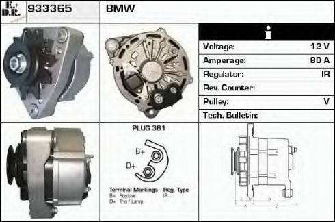 EDR 933365 - Генератор autospares.lv