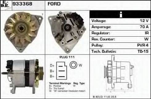 EDR 933368 - Генератор autospares.lv