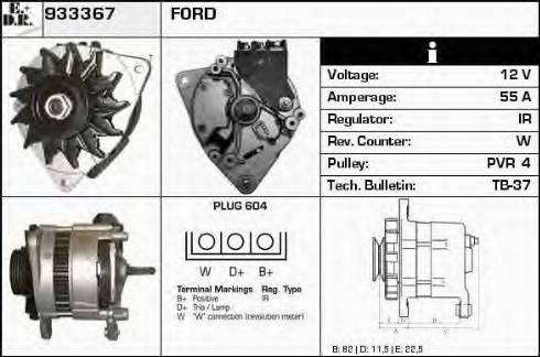 EDR 933367 - Генератор autospares.lv