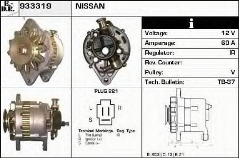 EDR 933319 - Генератор autospares.lv