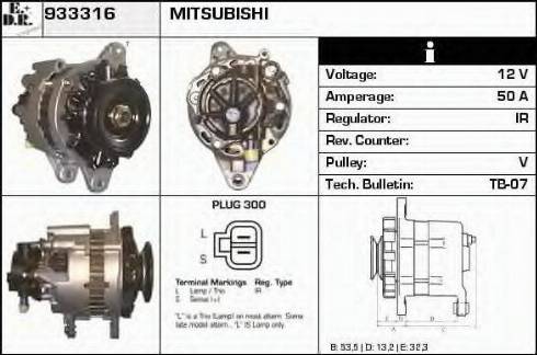 EDR 933316 - Генератор autospares.lv