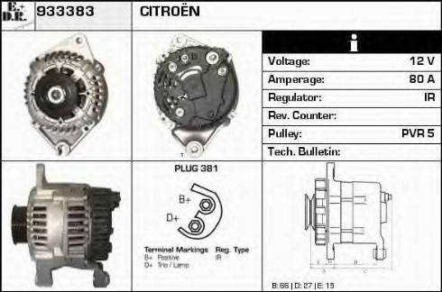 EDR 933383 - Генератор autospares.lv