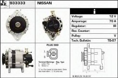 EDR 933333 - Генератор autospares.lv