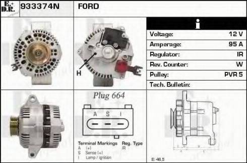 EDR 933374N - Генератор autospares.lv