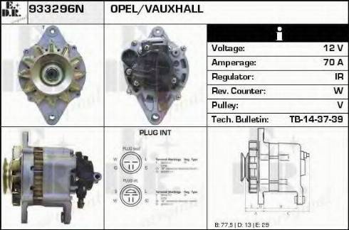 EDR 933296N - Генератор autospares.lv