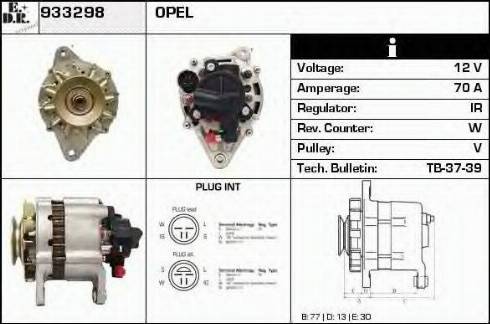 EDR 933298 - Генератор autospares.lv