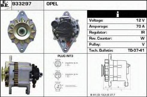 EDR 933297 - Генератор autospares.lv