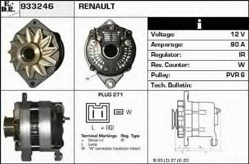 EDR 933246 - Генератор autospares.lv